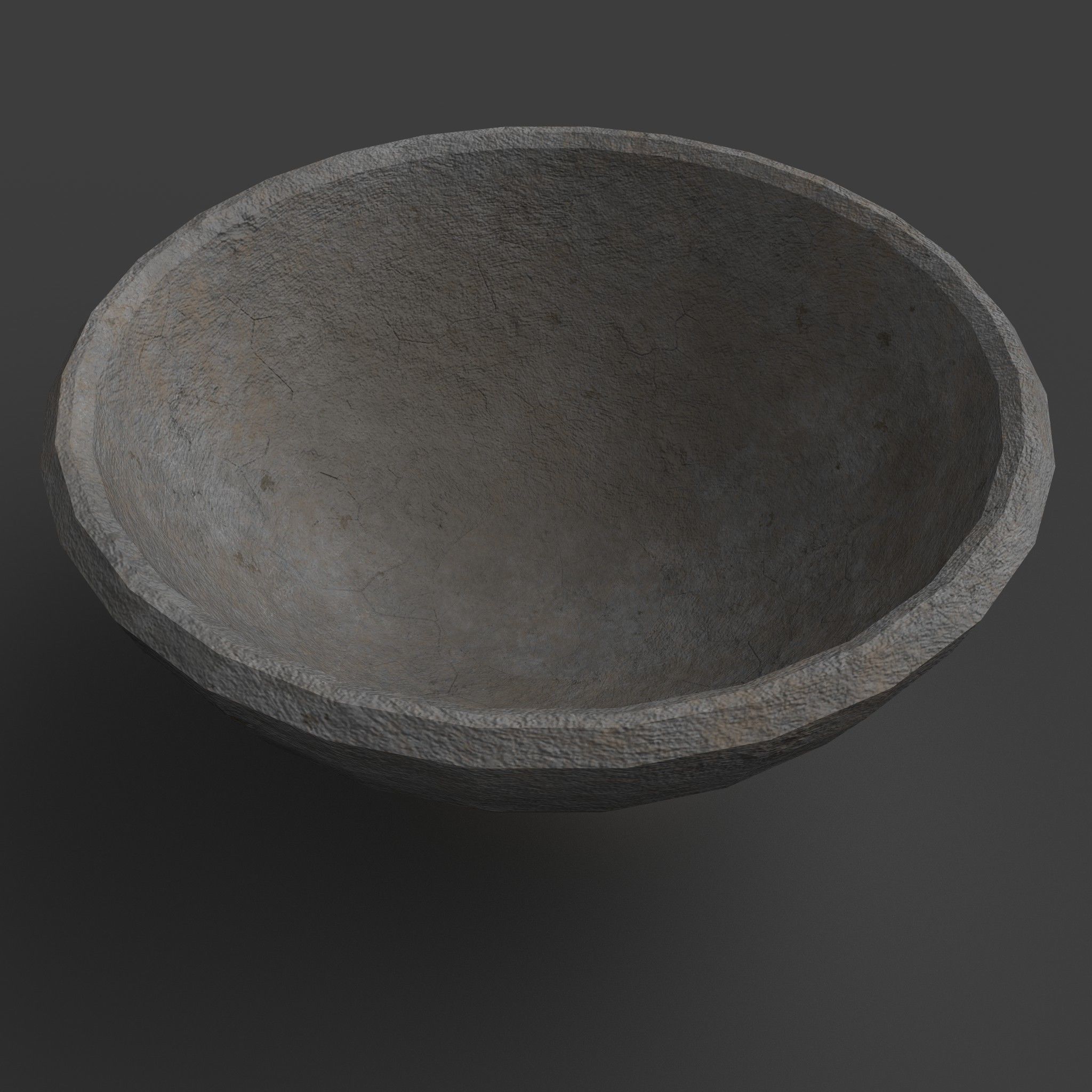 Medieval Tavern Bowl Low-poly 3D model_3
