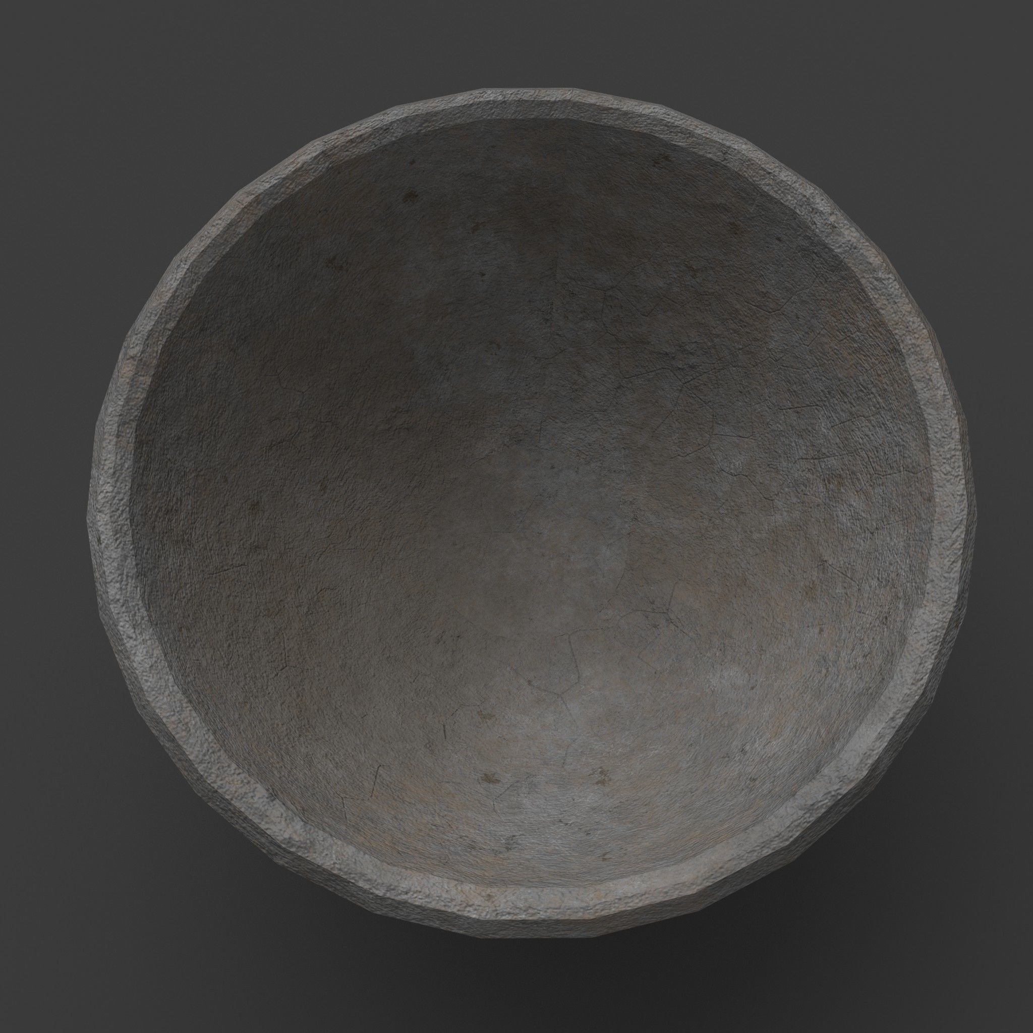 Medieval Tavern Bowl Low-poly 3D model_9