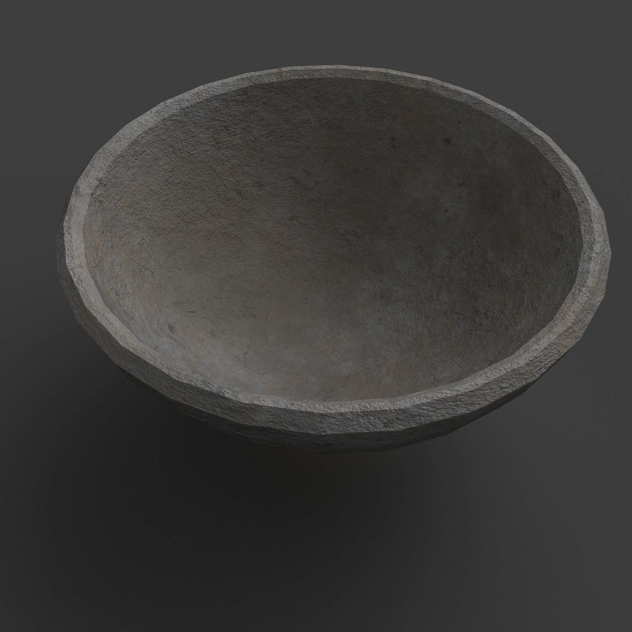Medieval Tavern Bowl Low-poly 3D model_2