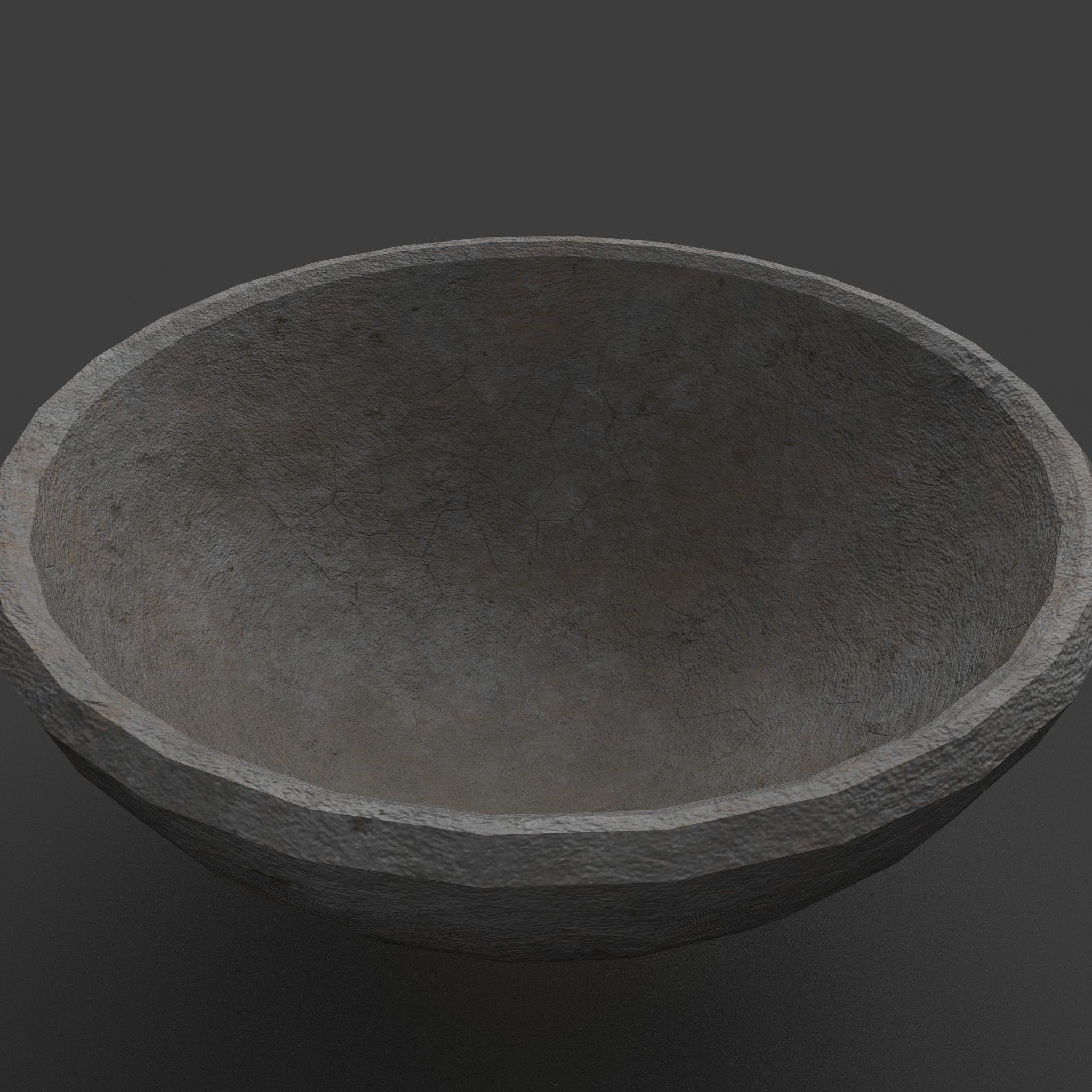 Medieval Tavern Bowl Low-poly 3D model_7