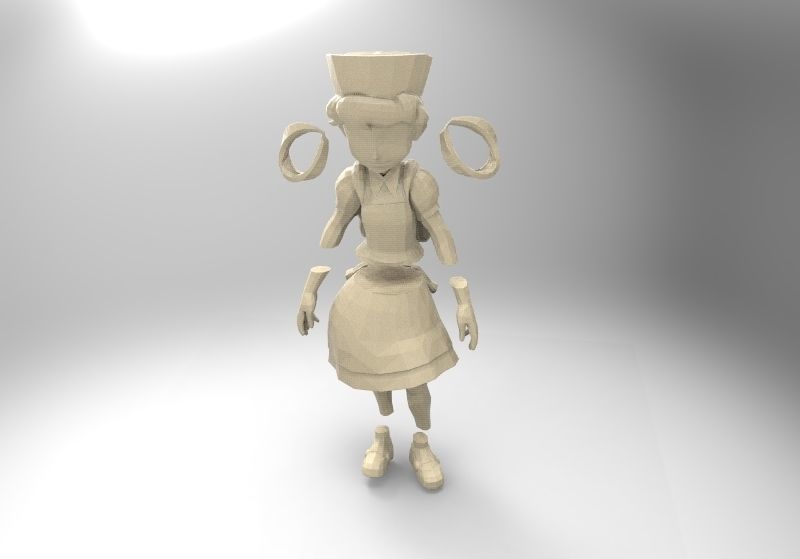 Nurse Joy from pokemon saga 3D print model_3