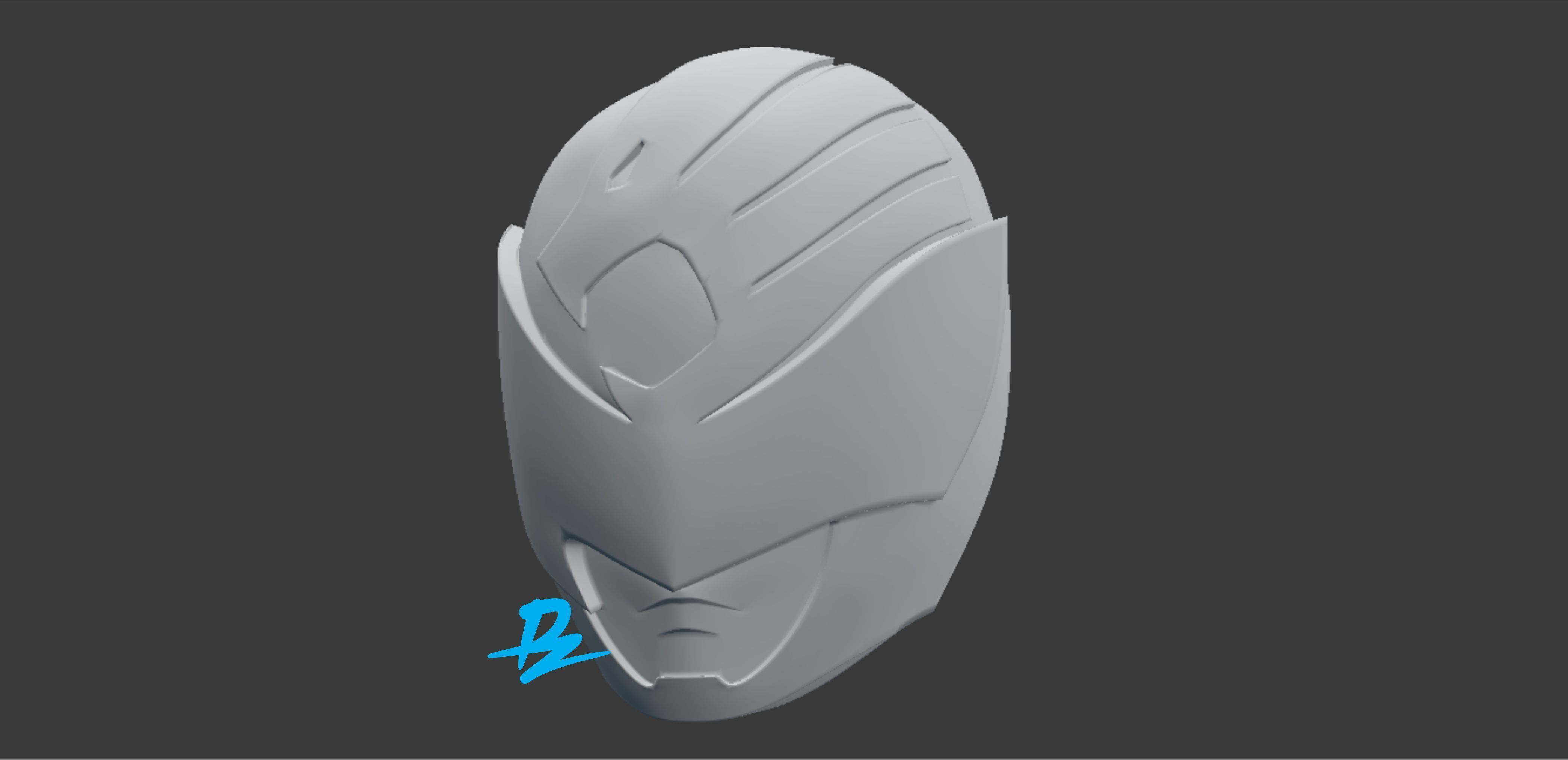 Mask Kyuranger Sishi Red 3D print model_4