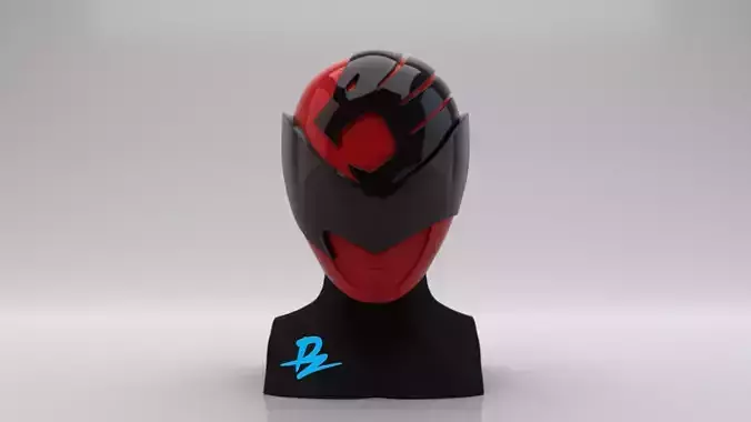 Mask Kyuranger Sishi Red 3D print model