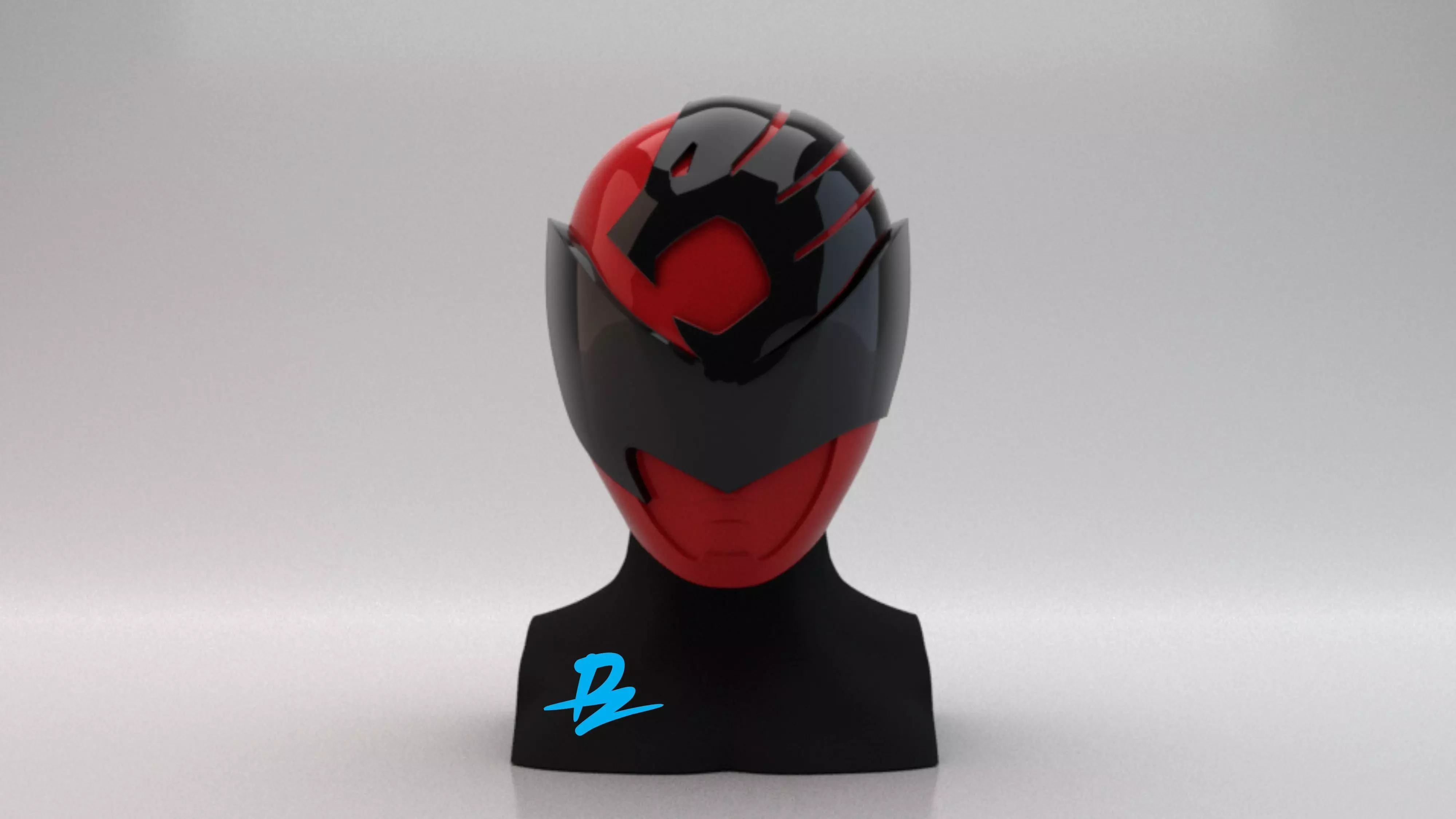 Mask Kyuranger Sishi Red 3D print model_0