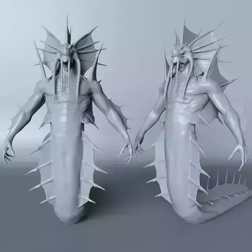 SLARDAR-DOTA-WARCRAFT-Decimated creature with long tentacles