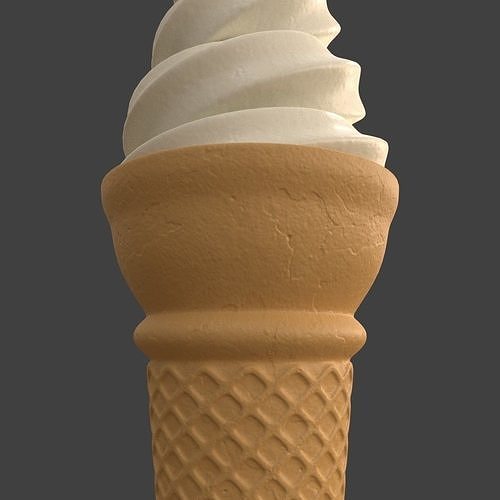Ice cream 3D model 5