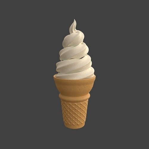 Ice cream 3D model 2