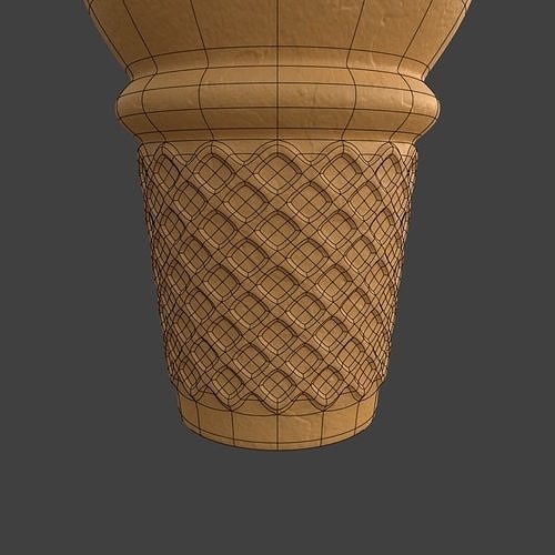 Ice cream 3D model 7