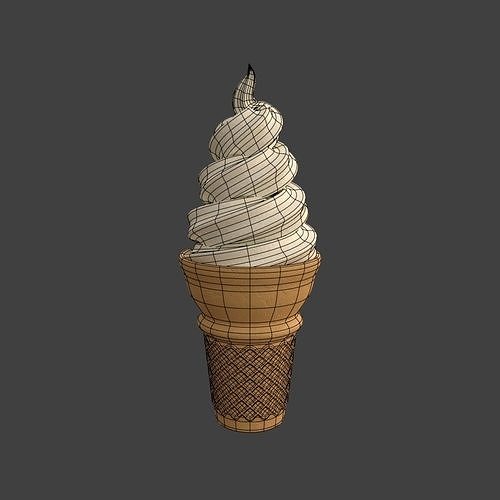 Ice cream 3D model 3