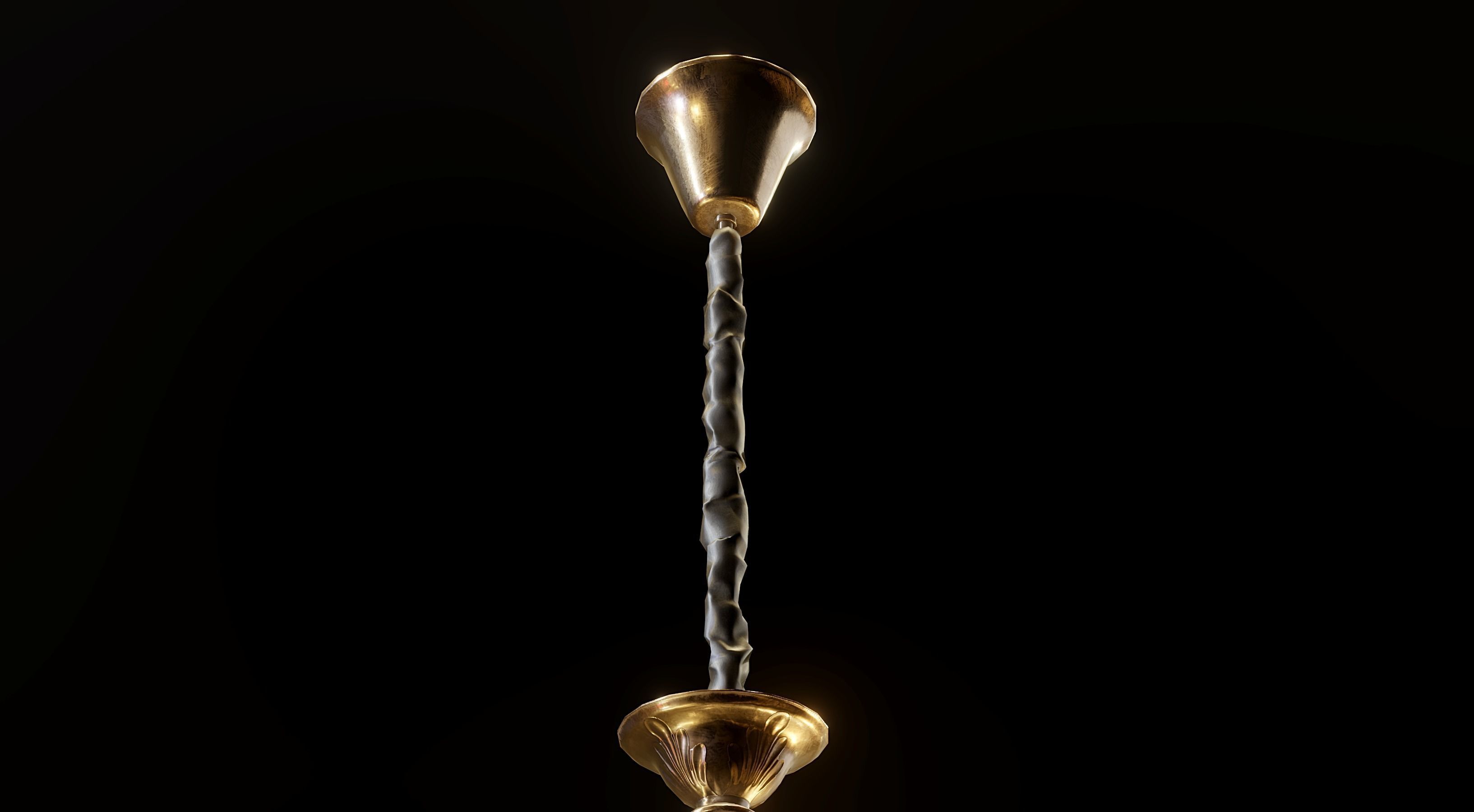 Classic Chandelier col105 gamemodel Low-poly 3D model_3