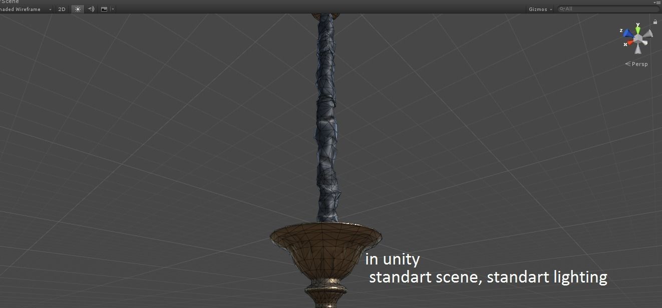 Classic Chandelier col105 gamemodel Low-poly 3D model_6