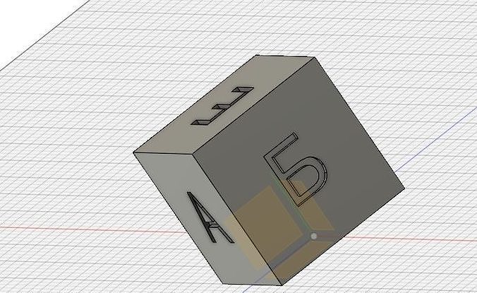 Cube with russian letters Free 3D print model