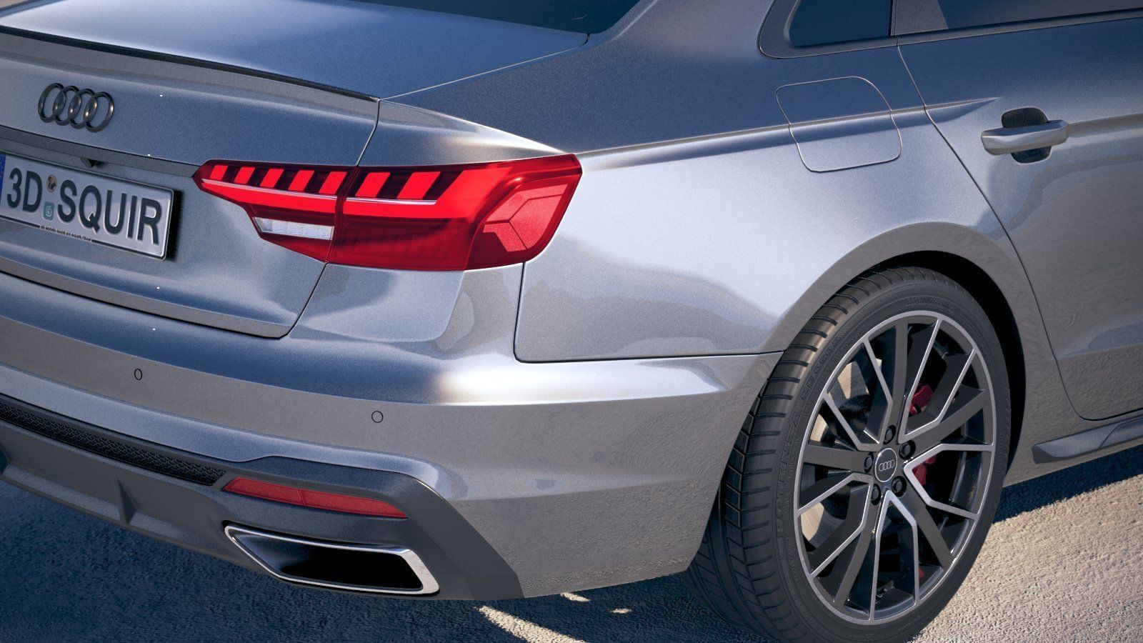 Audi A4 S-line 2020 3D model_3