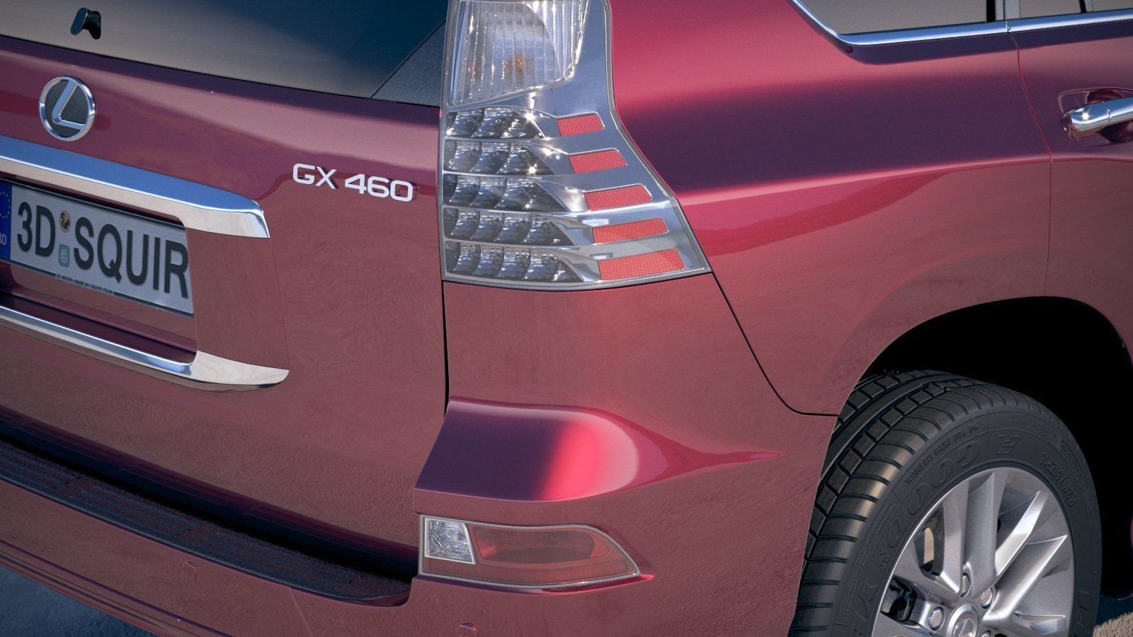Lexus GX 460 2020 3D model_3