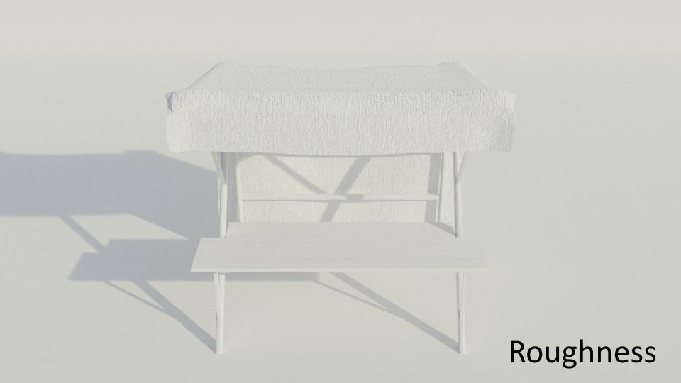 Medieval Market Stall - Low poly Low-poly 3D model_20