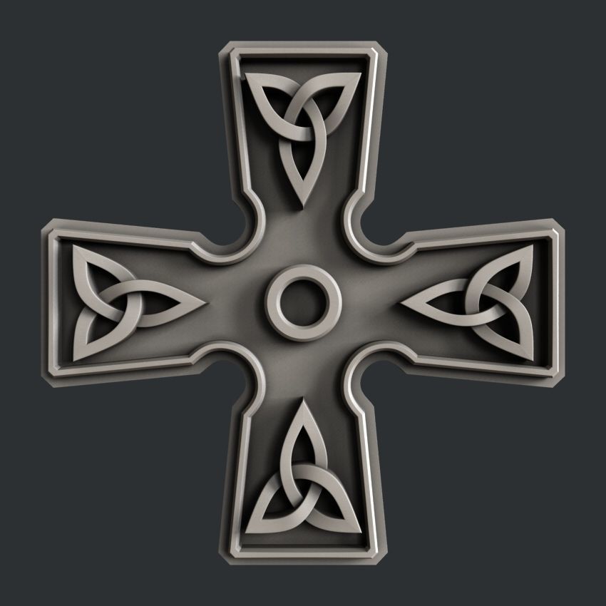 3d STL models for CNC router set celtic decors 3D model_3