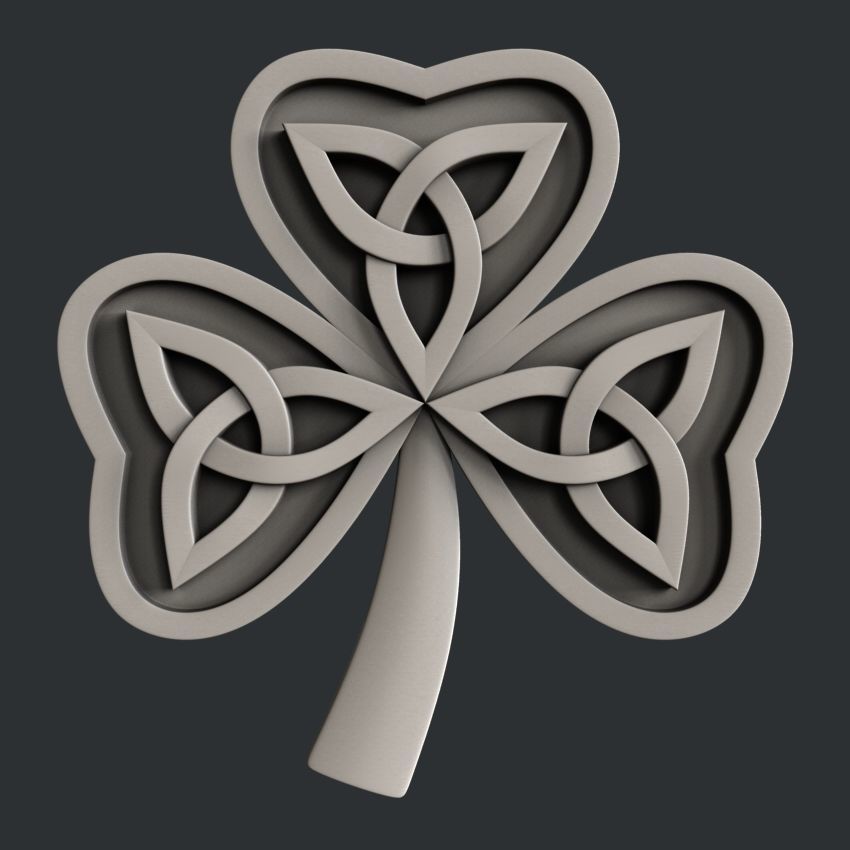 3d STL models for CNC router set celtic decors 3D model_6