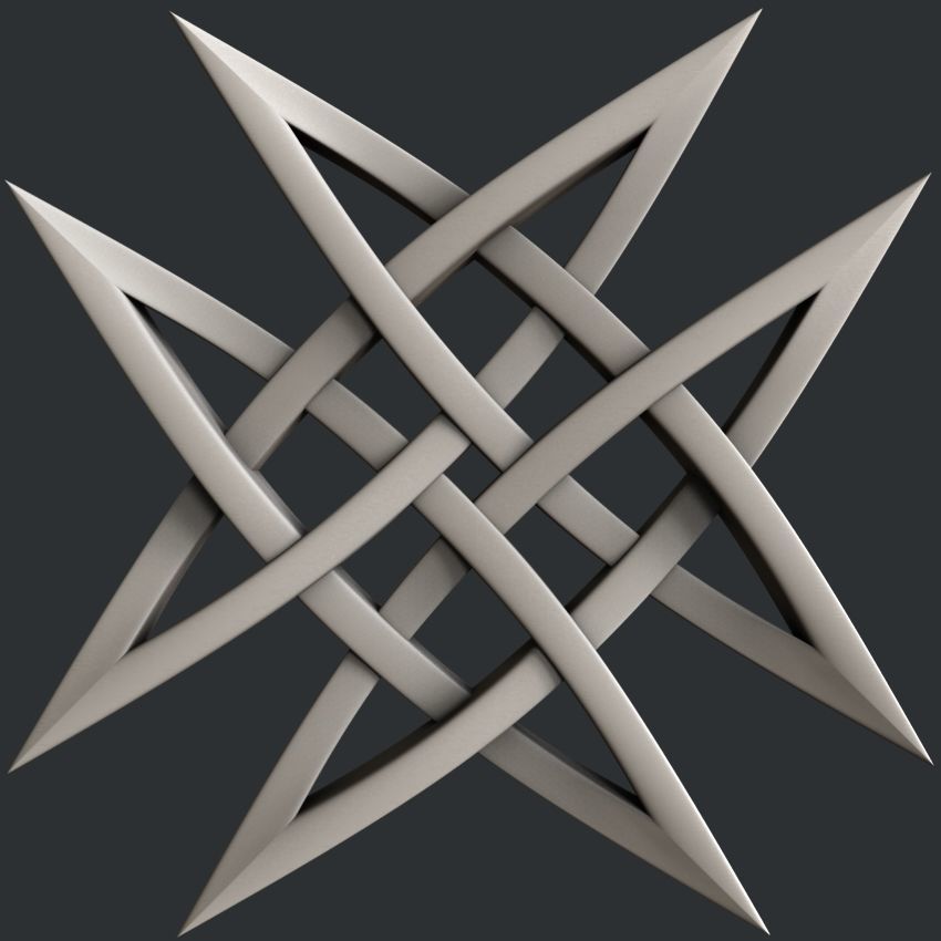 3d STL models for CNC router set celtic decors 3D model_5