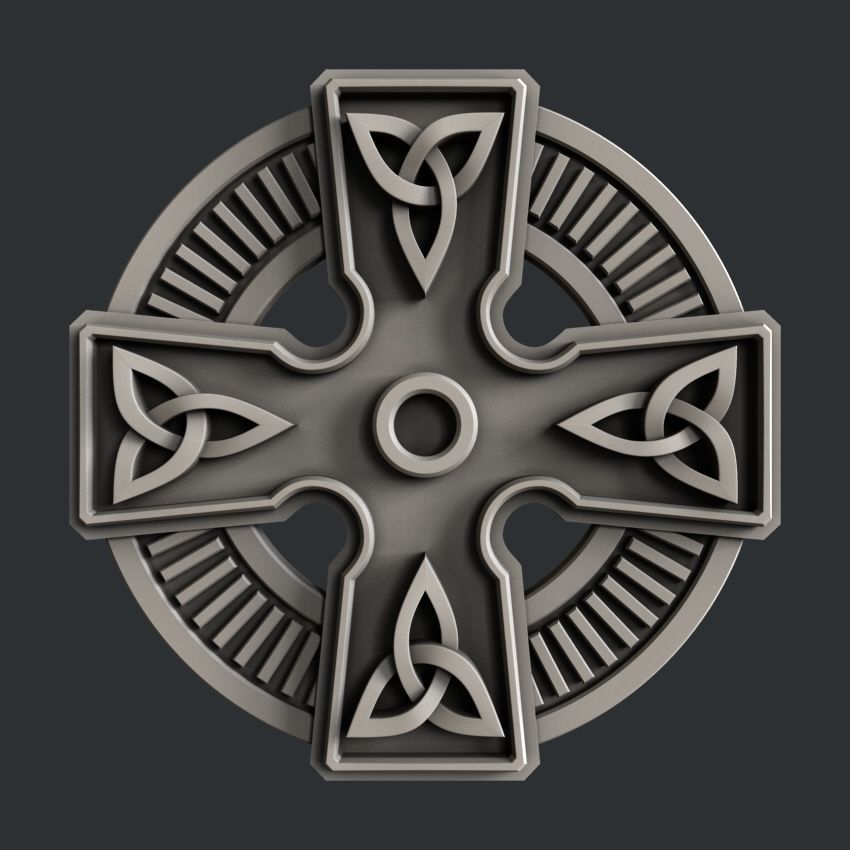 3d STL models for CNC router set celtic decors 3D model_1