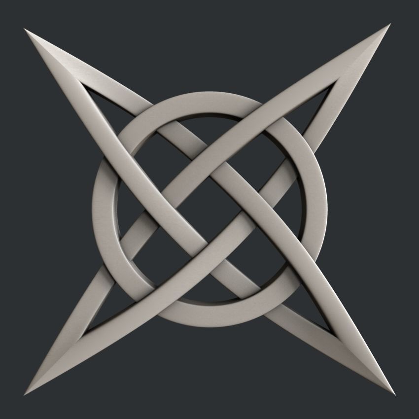 3d STL models for CNC router set celtic decors 3D model_4