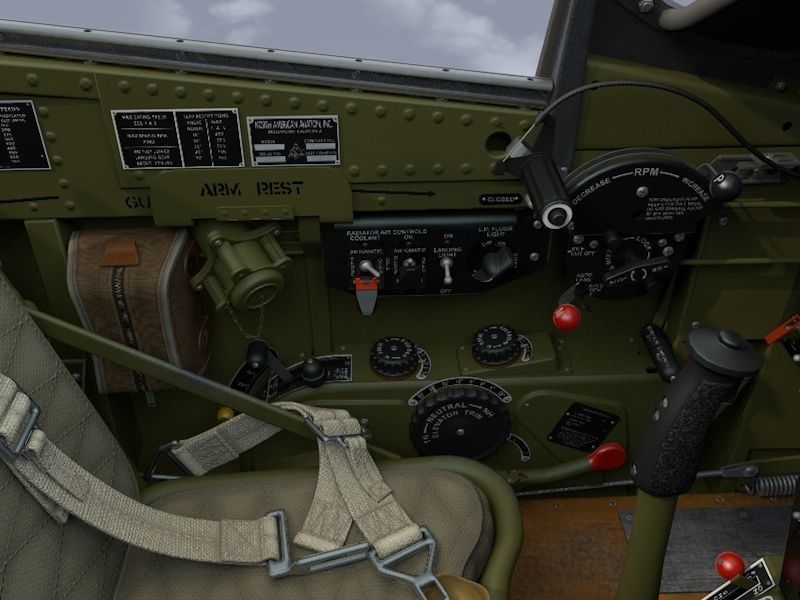 Cockpit Mustang P-51D 3D model_1