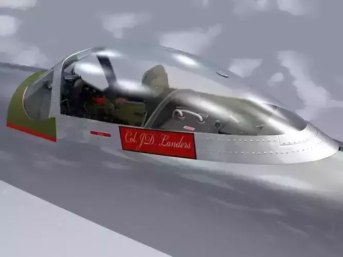 Cockpit Mustang P-51D 3D model