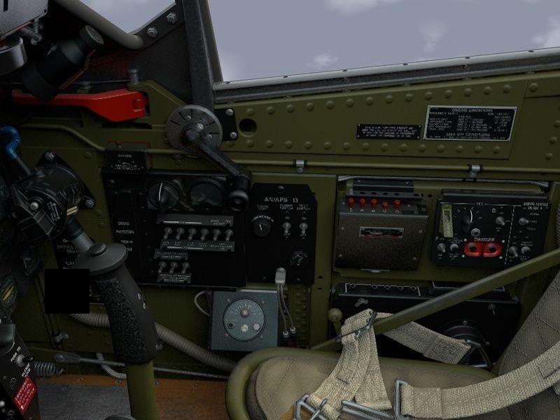 Cockpit Mustang P-51D 3D model_11