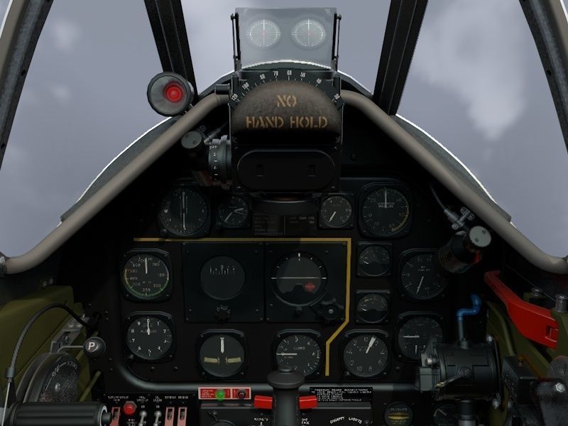 Cockpit Mustang P-51D 3D model_2