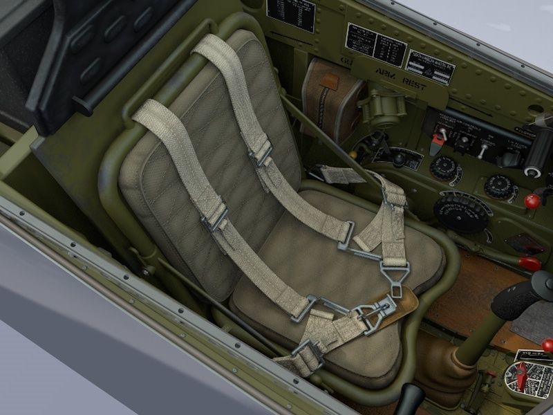 Cockpit Mustang P-51D 3D model_9