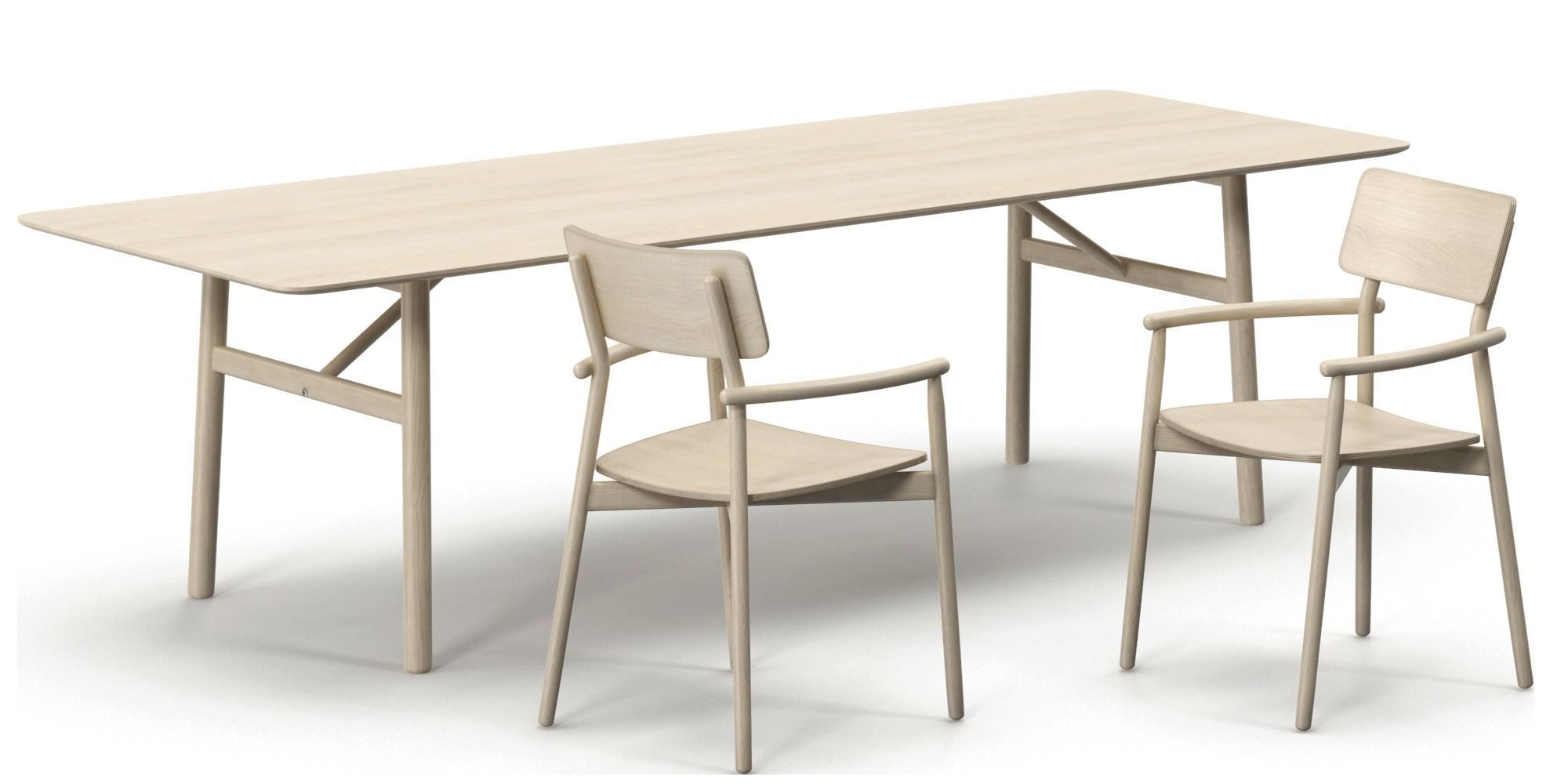 Hven armchair  Hven table models 3D model_5