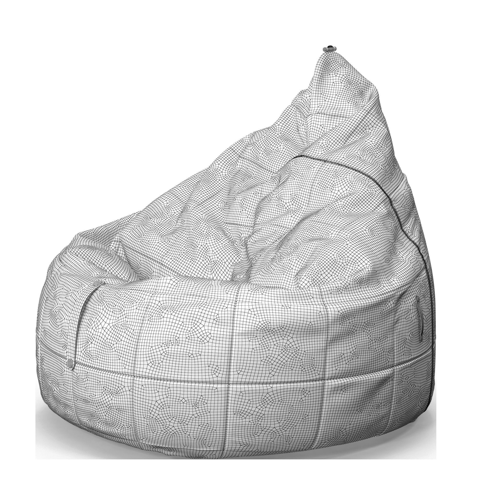 LP1 armchair model 3D model_6