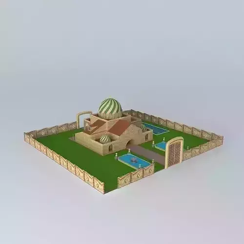 villa house in desert