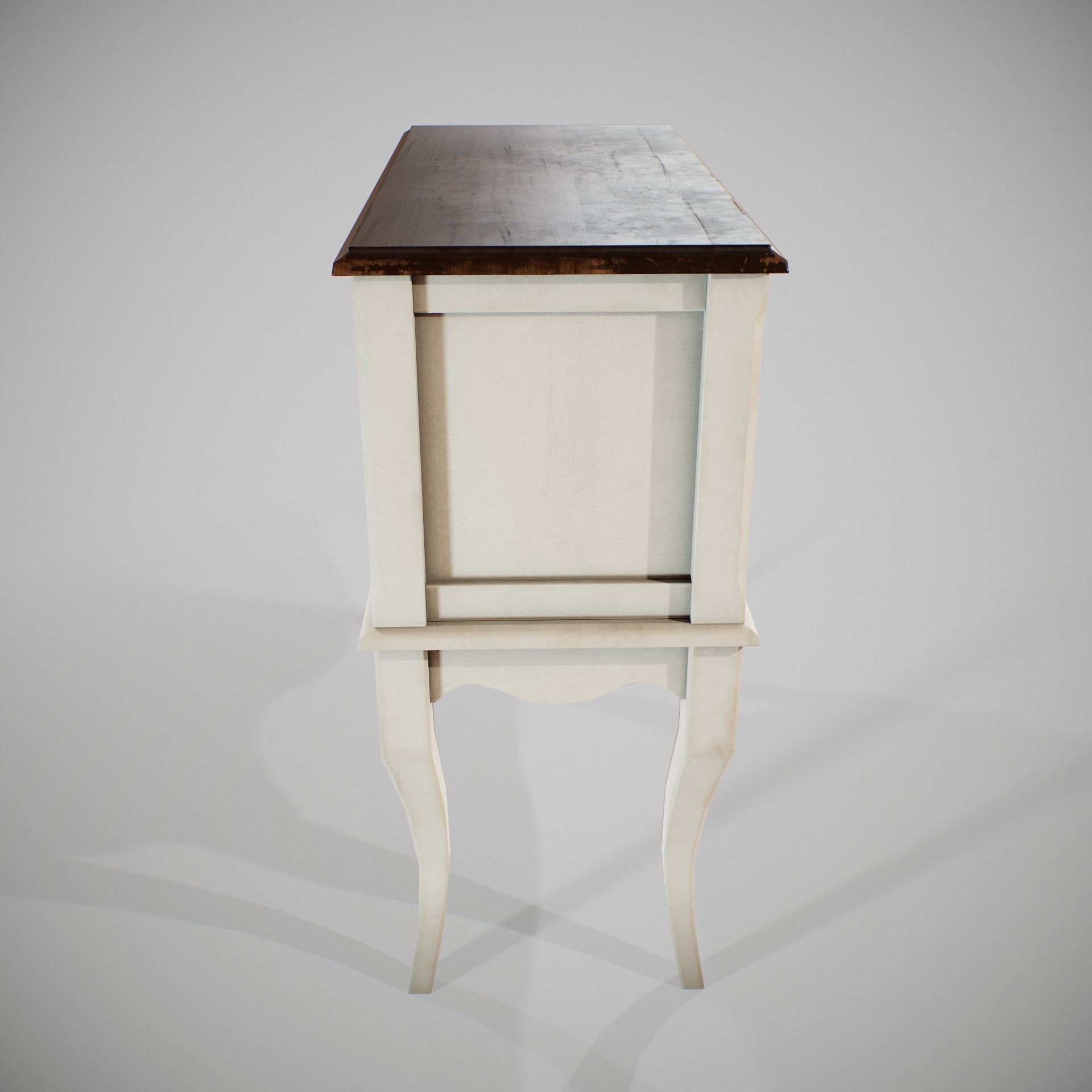 PBR Hallway Dresser Low-poly 3D model_4