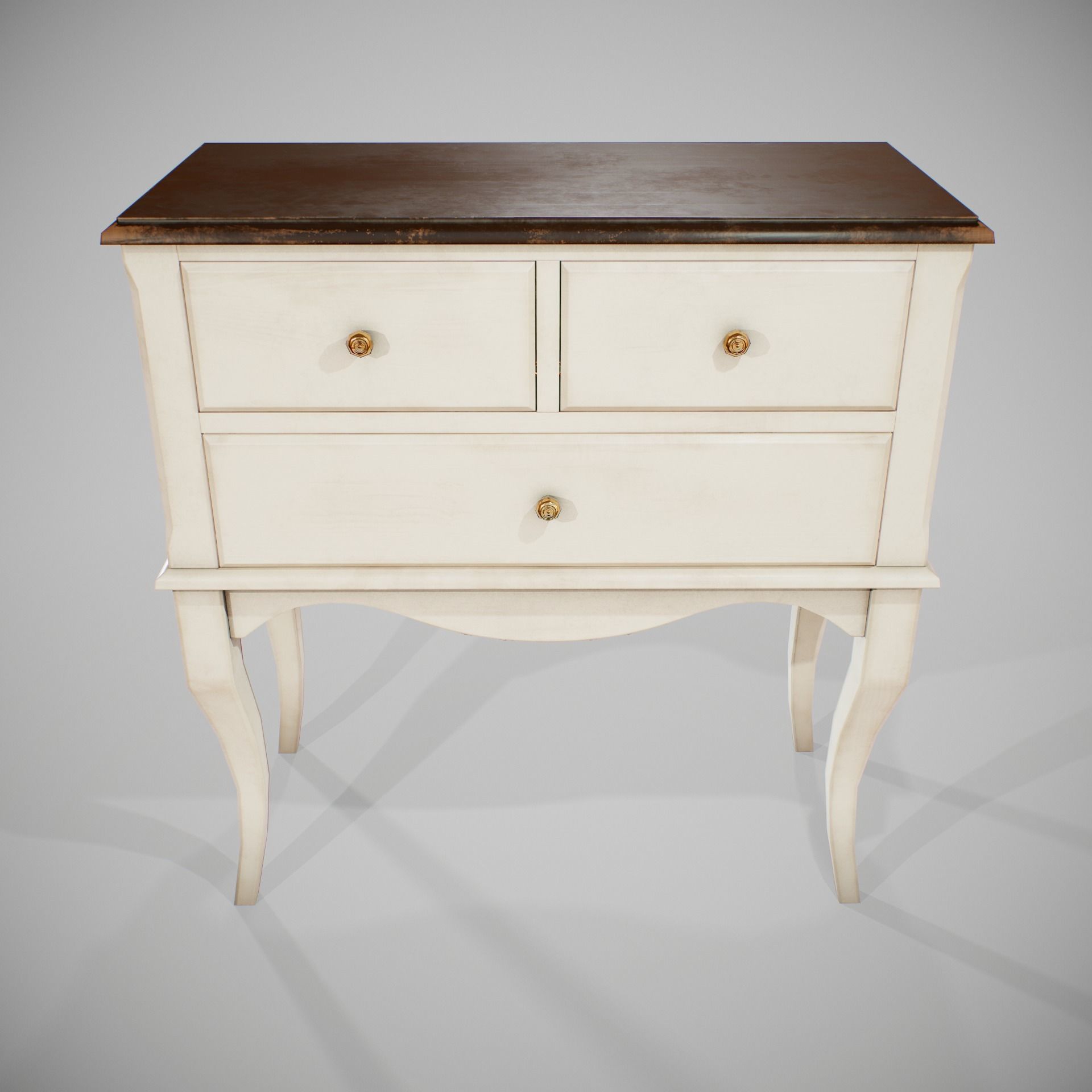 PBR Hallway Dresser Low-poly 3D model_2