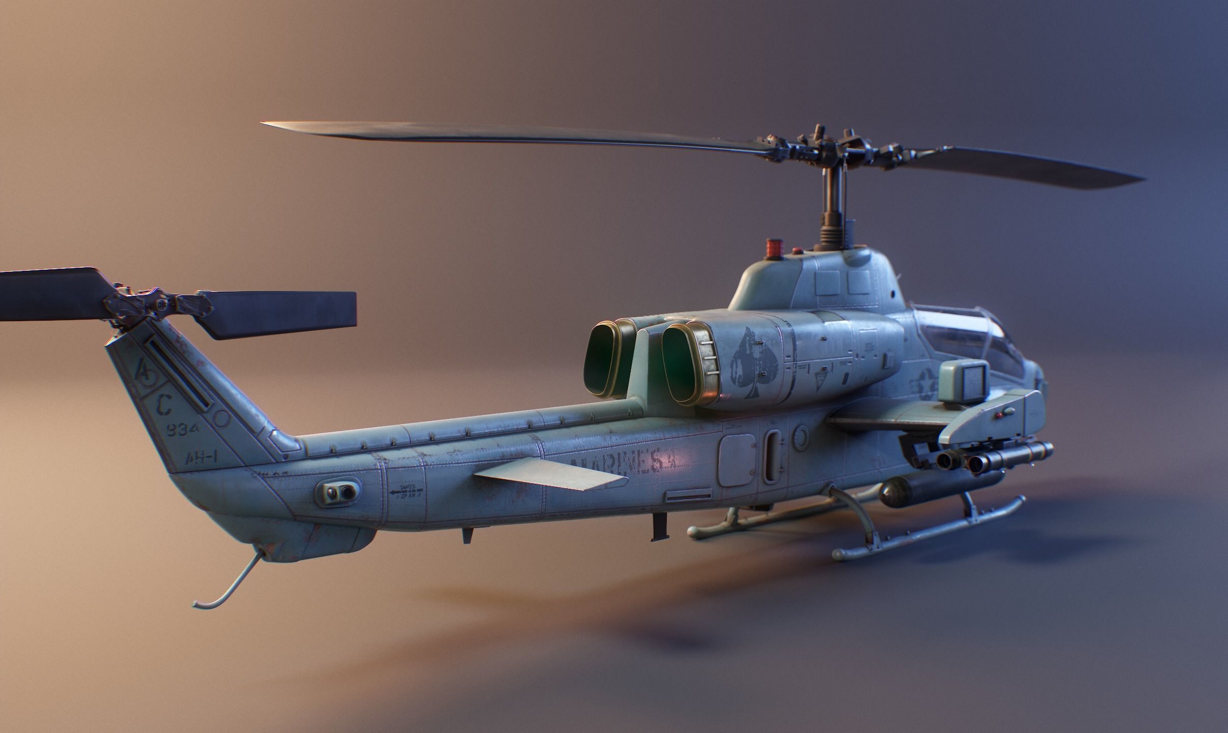 Bell AH-1 Cobra 3D model_6