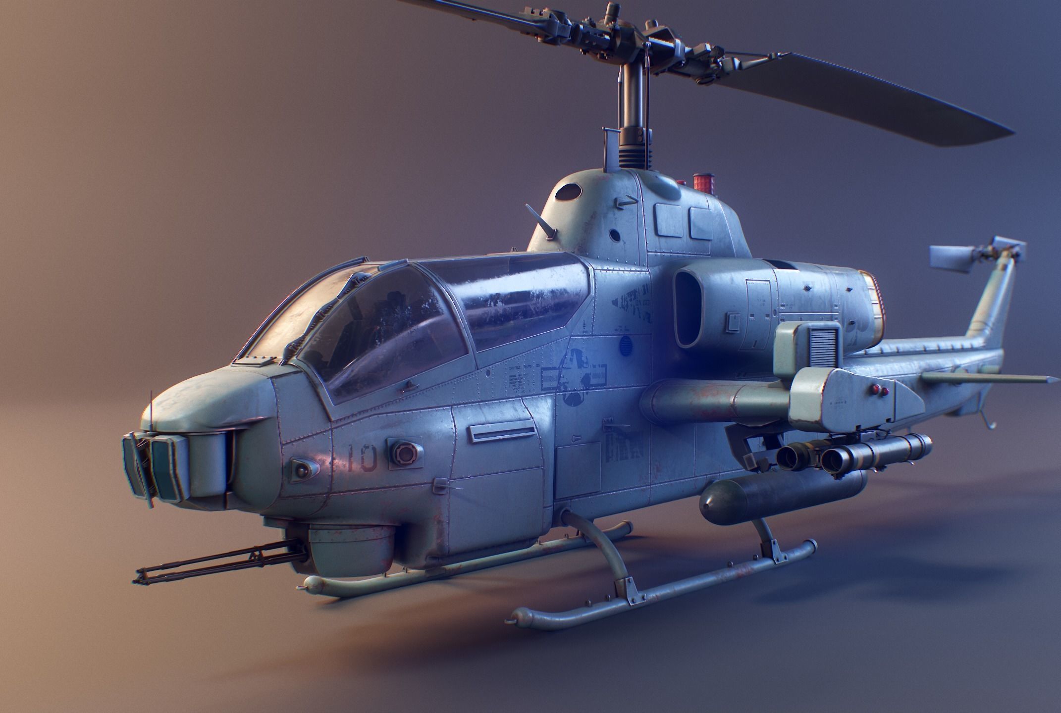 Bell AH-1 Cobra 3D model_2
