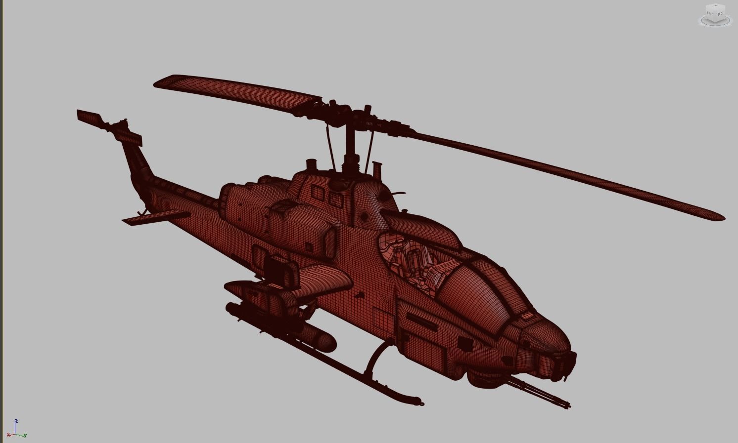 Bell AH-1 Cobra 3D model_8