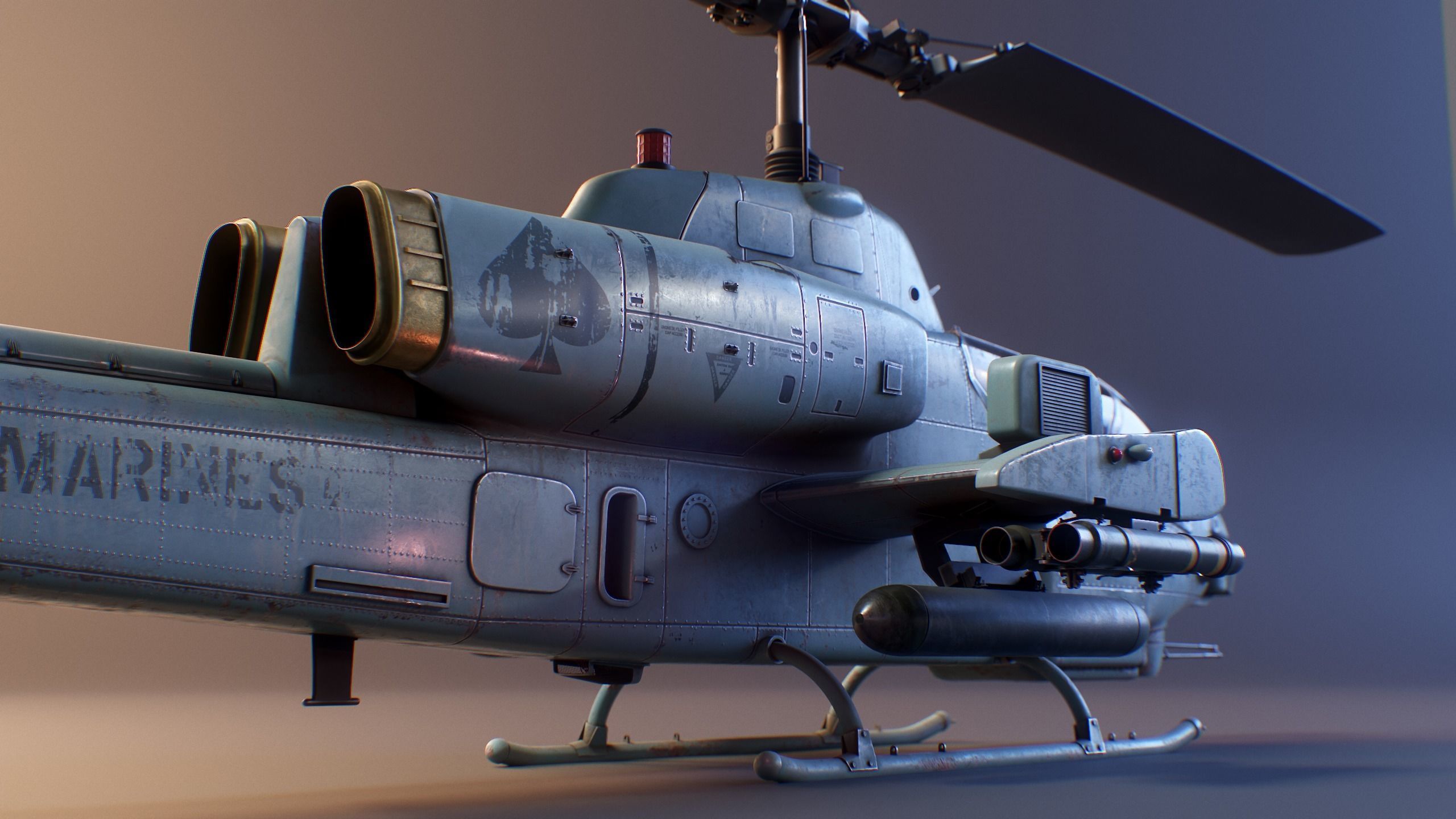 Bell AH-1 Cobra 3D model_4