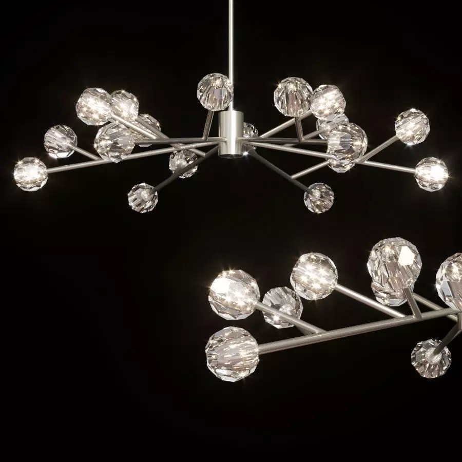 RH BOULE DE CRISTAL ROUND CHANDELIER 60 Nickel 3D model_0