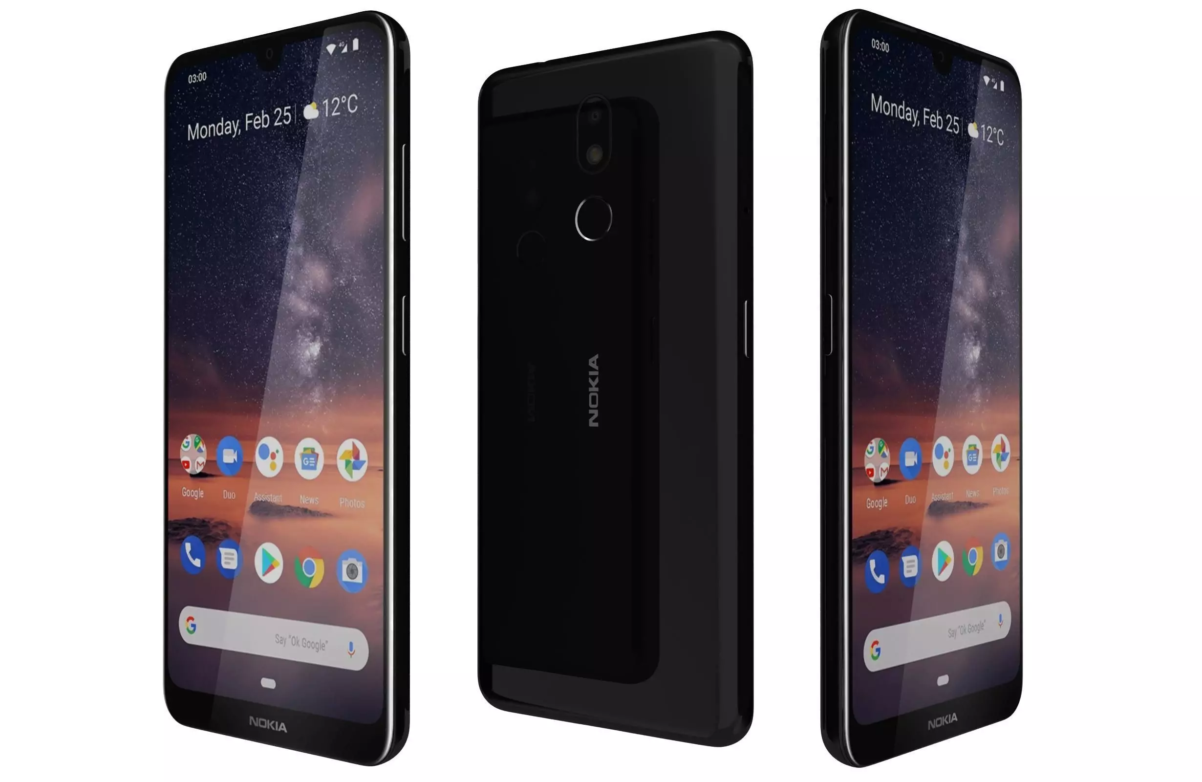 Nokia 3 2 Black 3D model_0