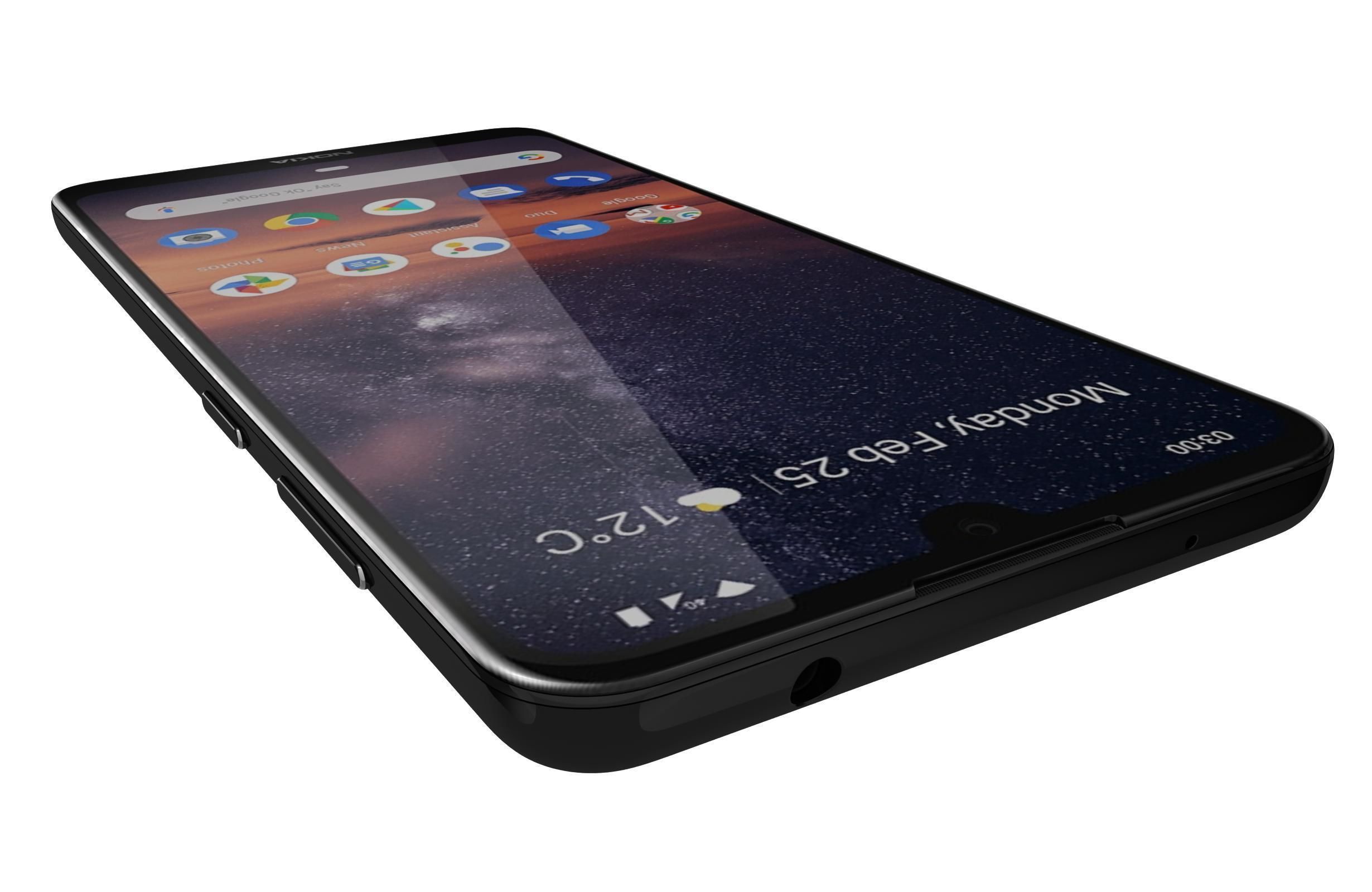 Nokia 3 2 Black 3D model_9