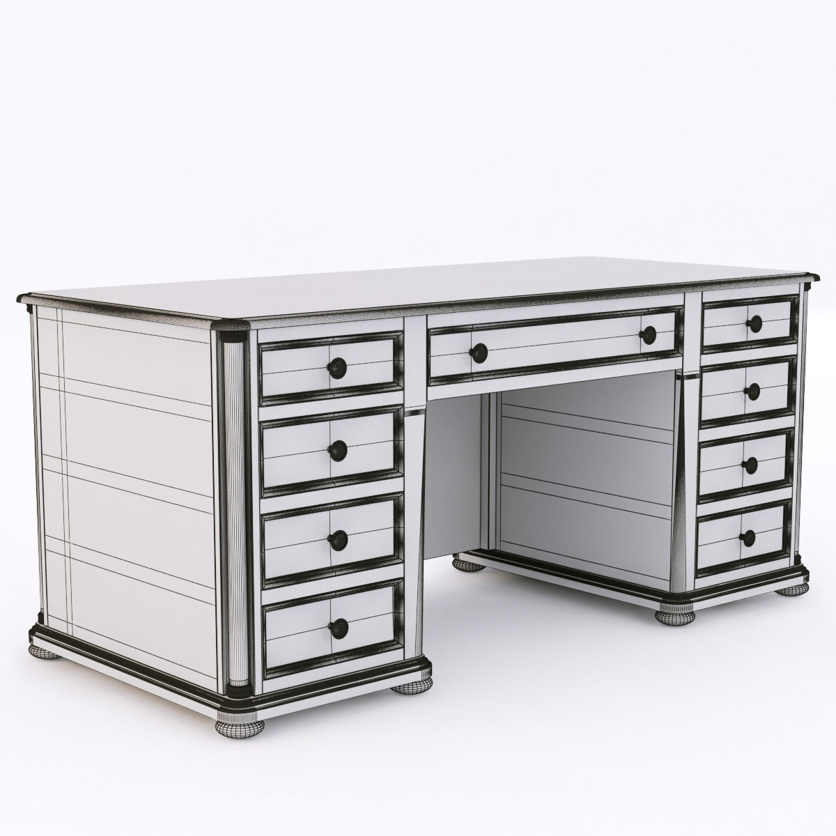 Coaster Scotland desk 3D model_4