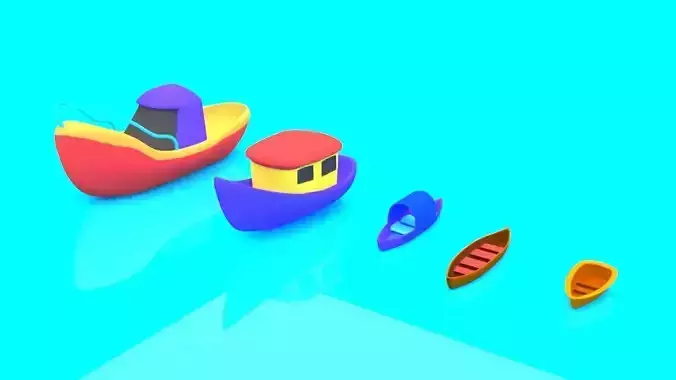 Cartoon Boat Set