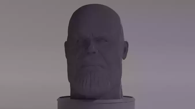 Thanos blocky sculpture