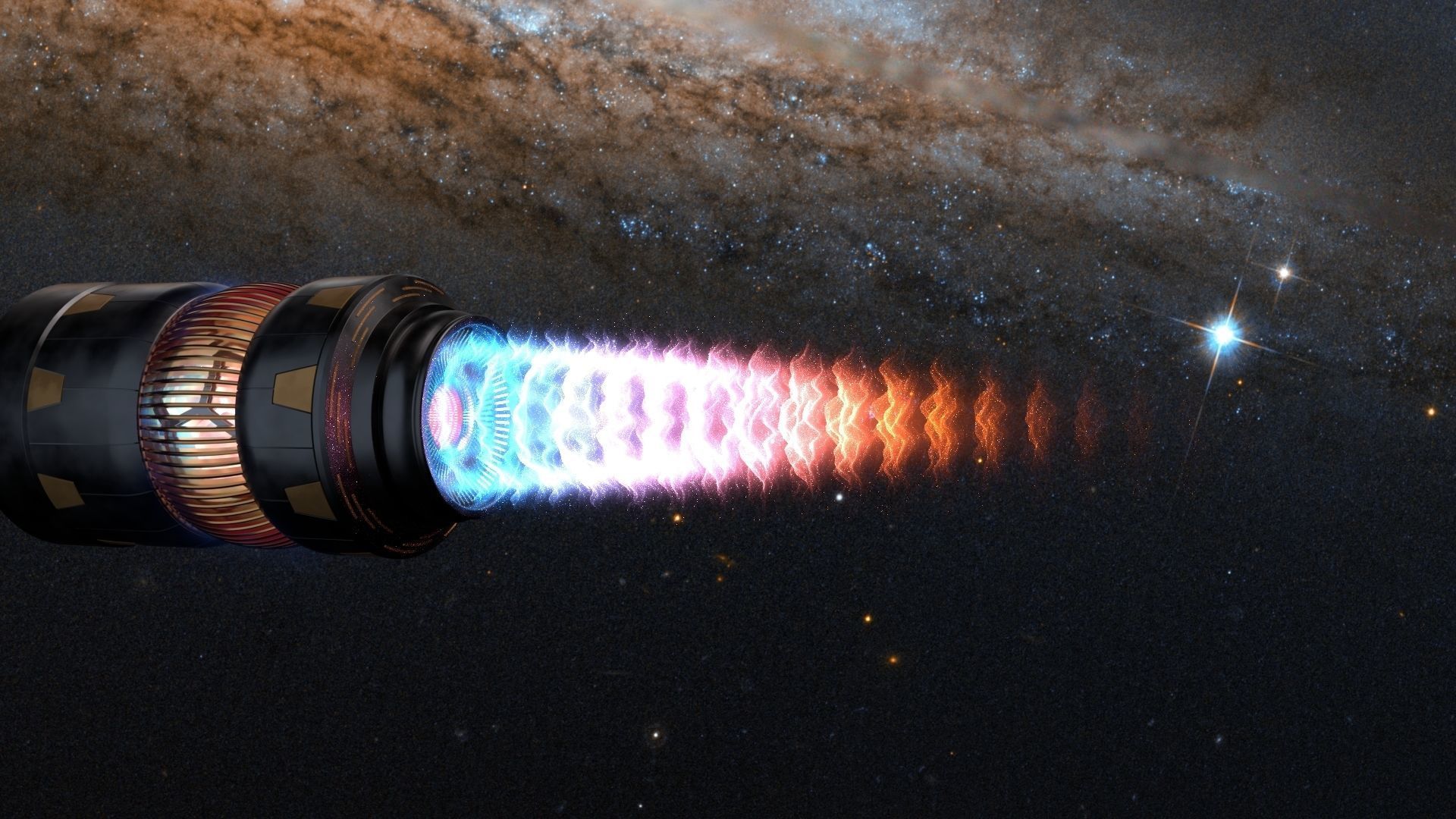 Alien propulsion engines and exhausts   plus sci fi corridor 3D model_8