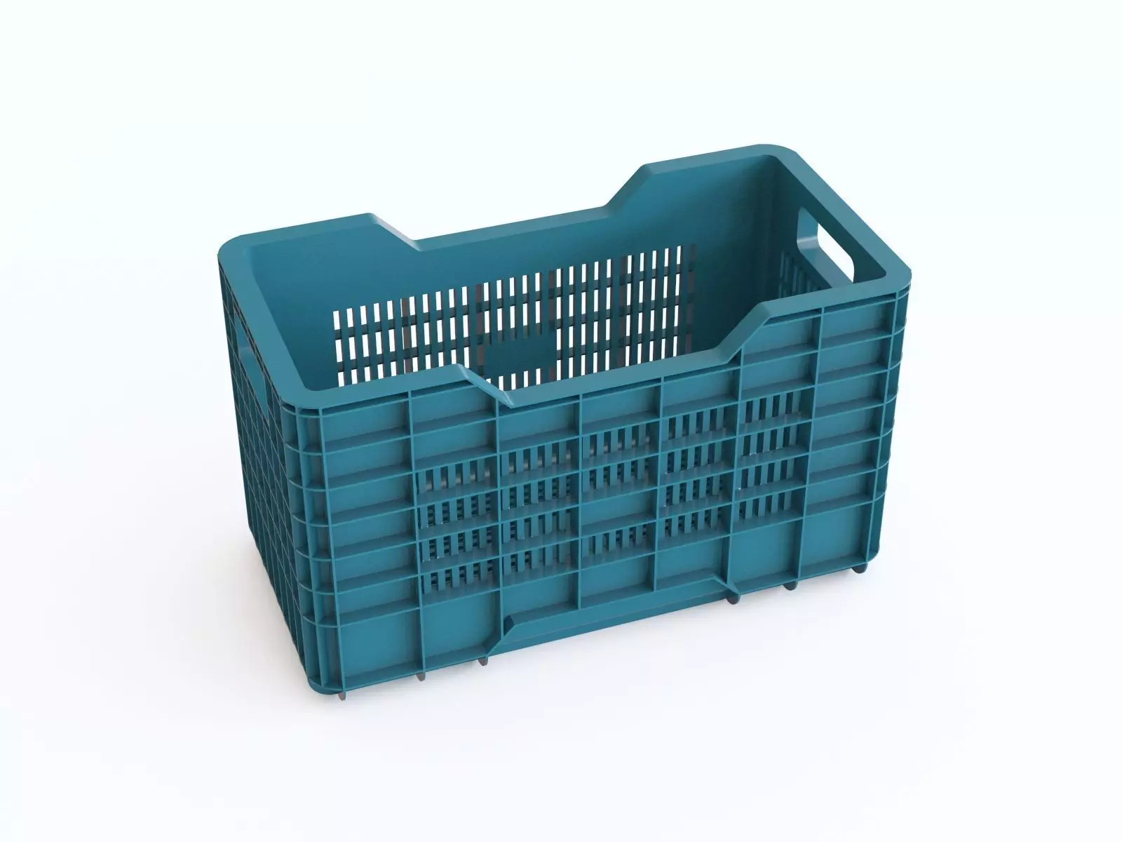 Plastic crate 22 3D model_0