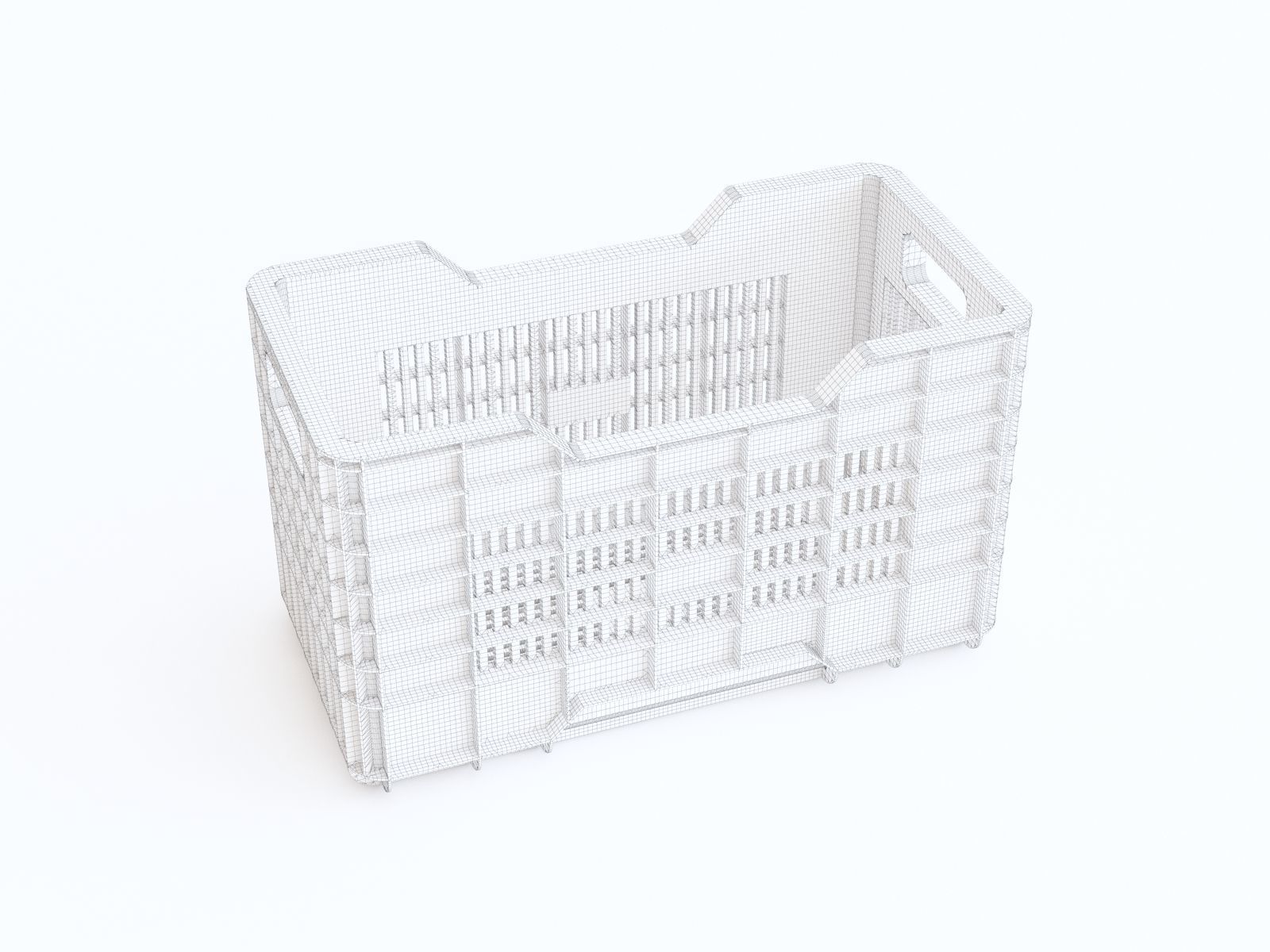 Plastic crate 22 3D model_1