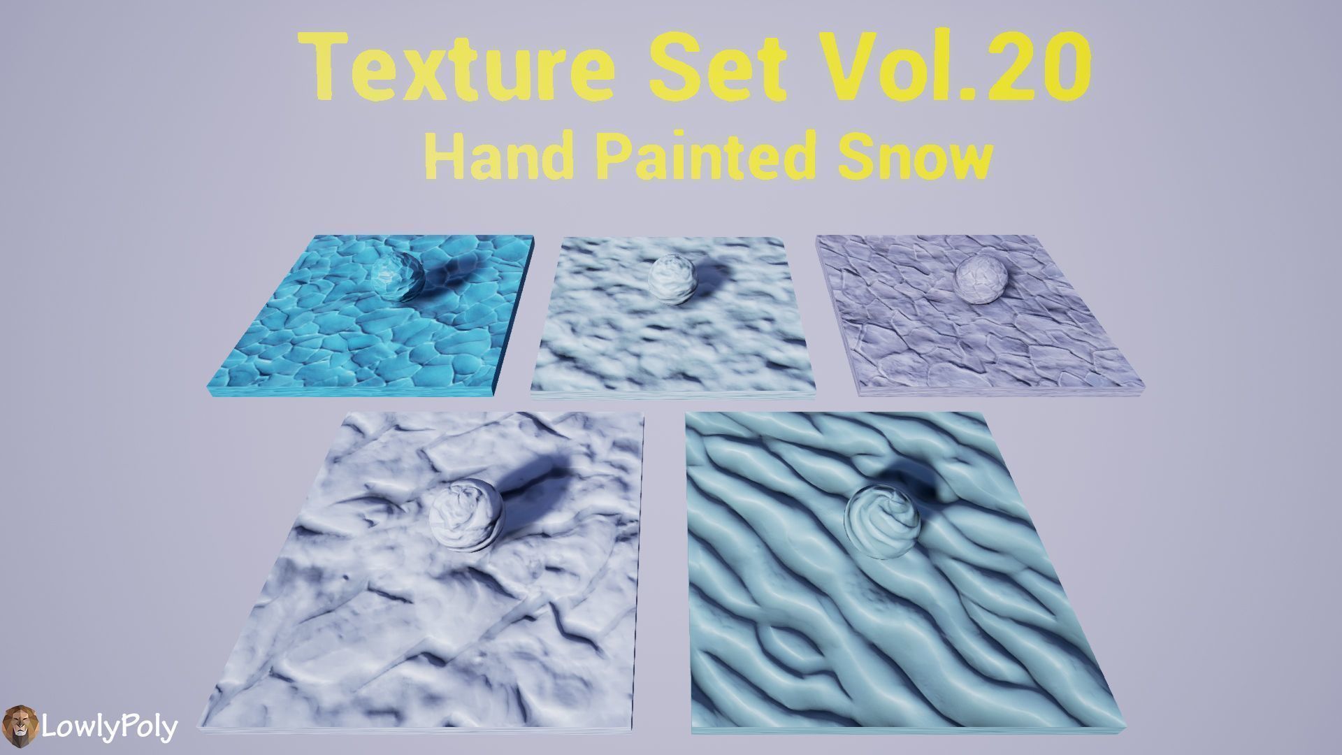 Stylized Snow Vol 20 - Hand Painted Texture Pack Texture_13