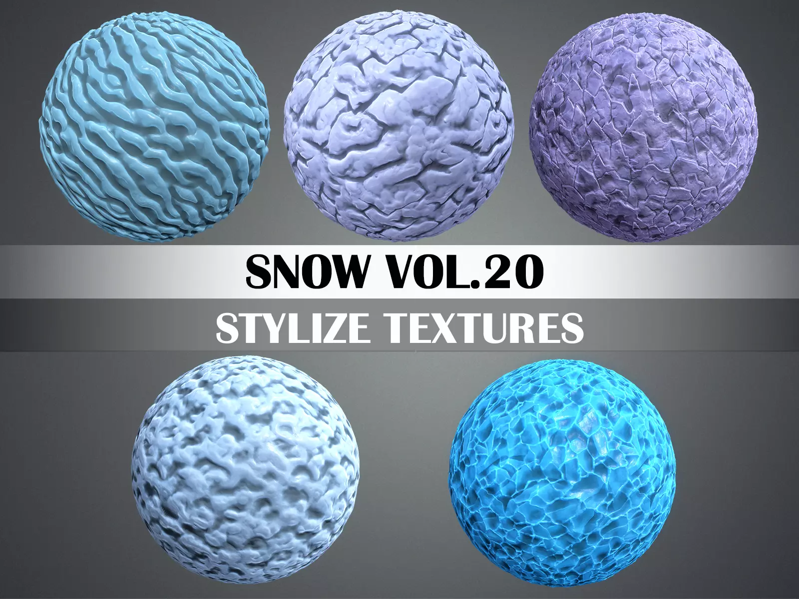 Stylized Snow Vol 20 - Hand Painted Texture Pack Texture_0