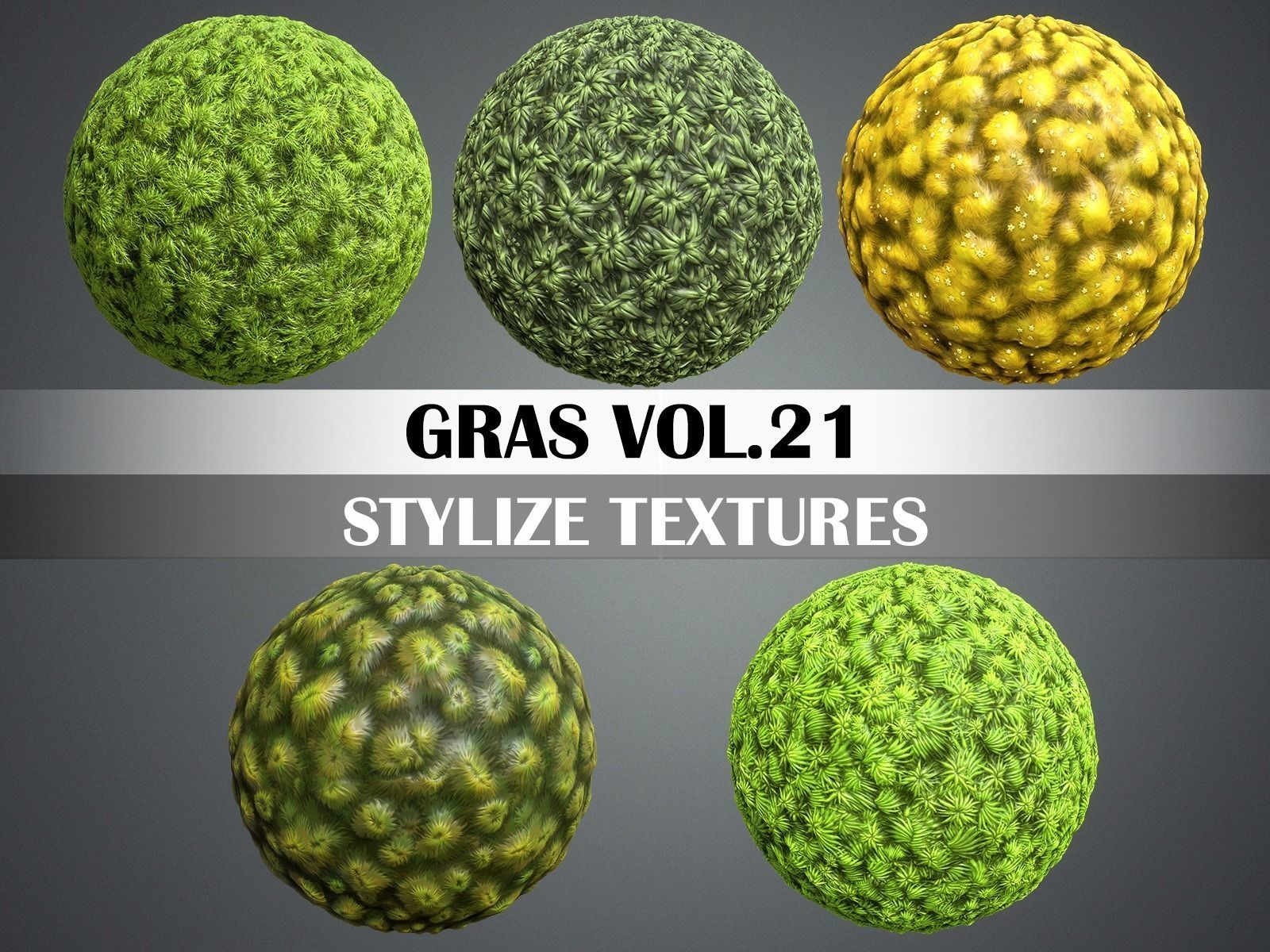 Stylized Grass Vol 21 - Hand Painted Texture Pack Texture_2